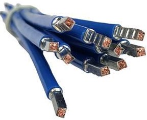 Enzo draad 6qmm soepel 18,5cm blauw - 4000480