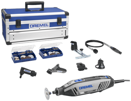 Dremel multitool 4250js | model 4250-6 128 platinum editie | incl. 128 accessoires + ez speedclic + detailhandgreep + lijn-en cirkelfrees - f0134250js