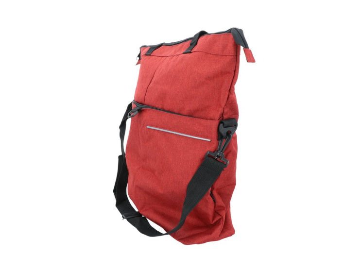 Dresco enkele fietstas en shopper 18 liter rood
