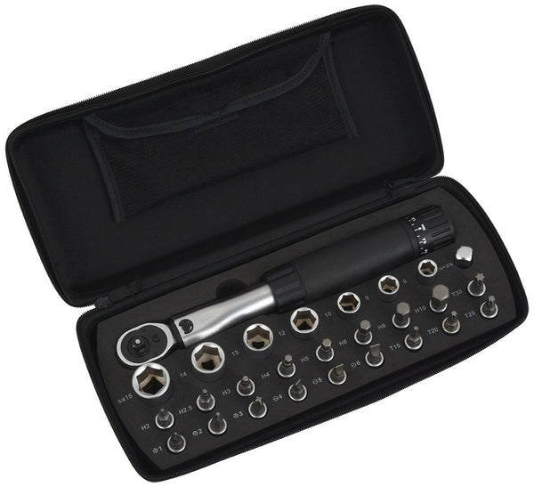 Radon comp torque wrench 1 4 2-24 nm + 25-piece bit selection
