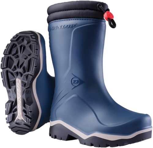 Dunlop k354061 blizzard kinderlaars gevoerd pvc blauw grijs zwart - maat 30 - 00.032.004.30