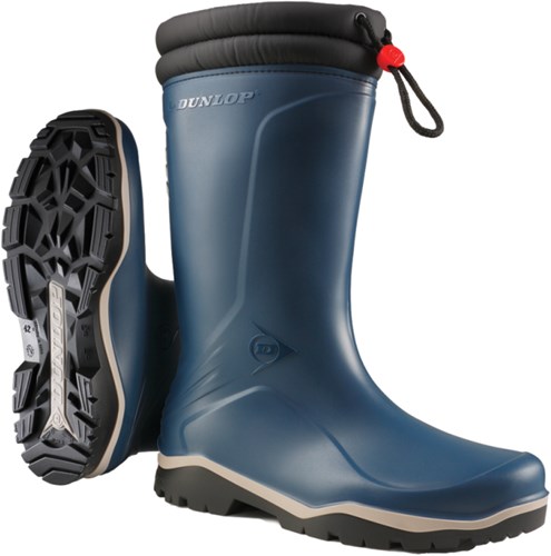 Dunlop k454061 blizzard gevoerde winterlaars pvc blauw - maat 41 - 15.032.075.41
