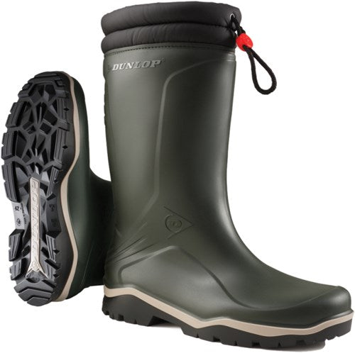 Dunlop k486061 blizzard gevoerde winterlaars pvc groen - maat 41 - 15.032.073.41