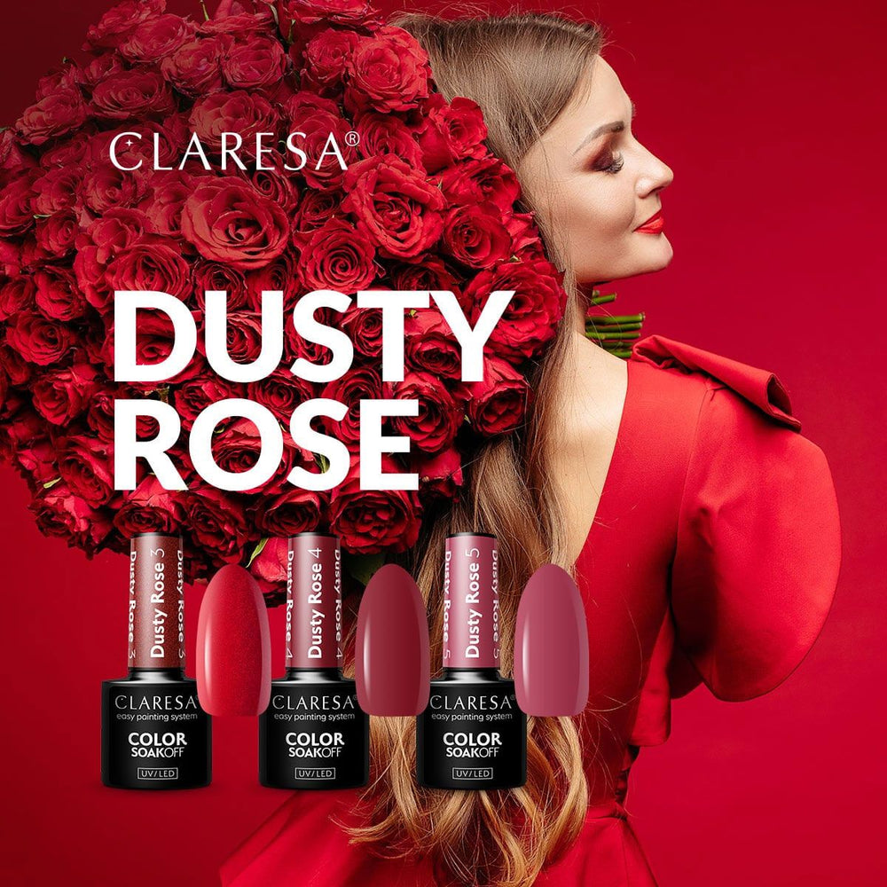 Claresa uv led gellak 5ml dusty rose 4