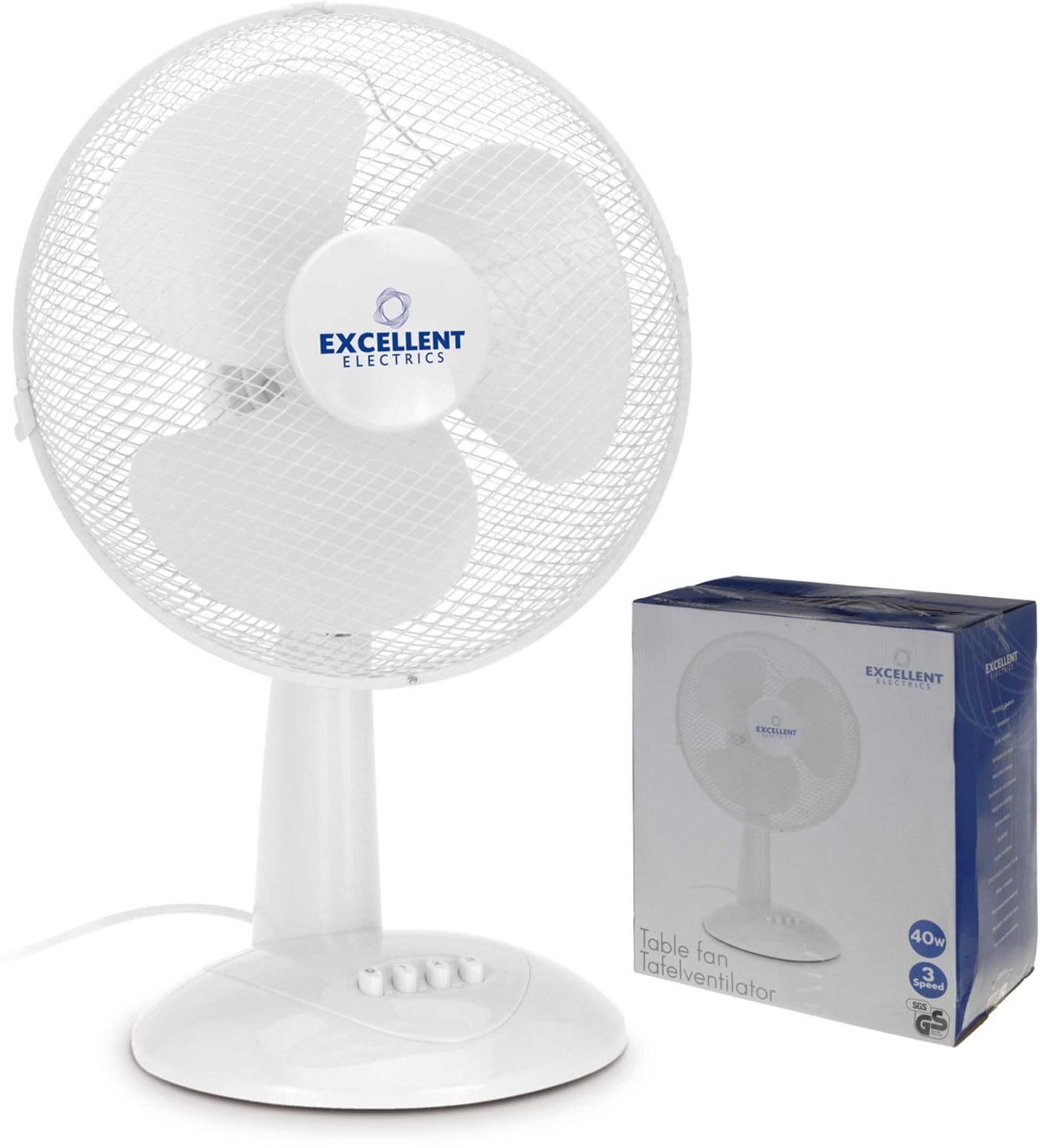 Uitstekende elektrische tafelventilator 30cm 45w
