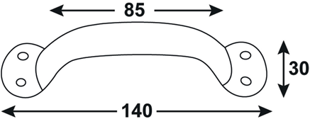 Connex handgreep 125x76x30mm vz - dy2000411