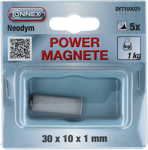 Connex magneet nd zelfklevend 30x10 5s 1kg - dy7100029