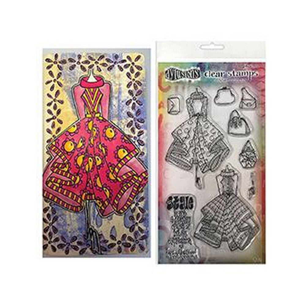 Ranger ink ranger • dylusions couture clear stamps ladies who lunch duo
