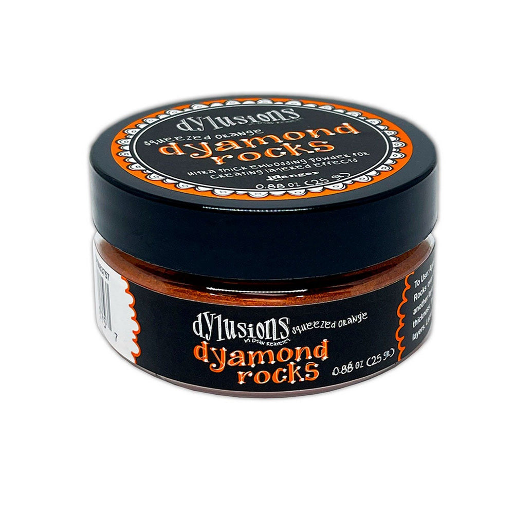 Ranger ink ranger • dylusions dyamond rocks squeezed orange