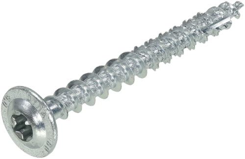 Dynaplus houtbouwschroef verzinkt tellerkop voldraad +snijpunt torx tx30 6.0x30 | 200 stuks - 0286.01.49201