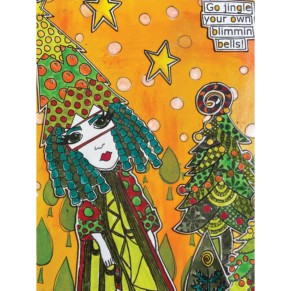 Ranger ink ranger • dylusions stencil tree border
