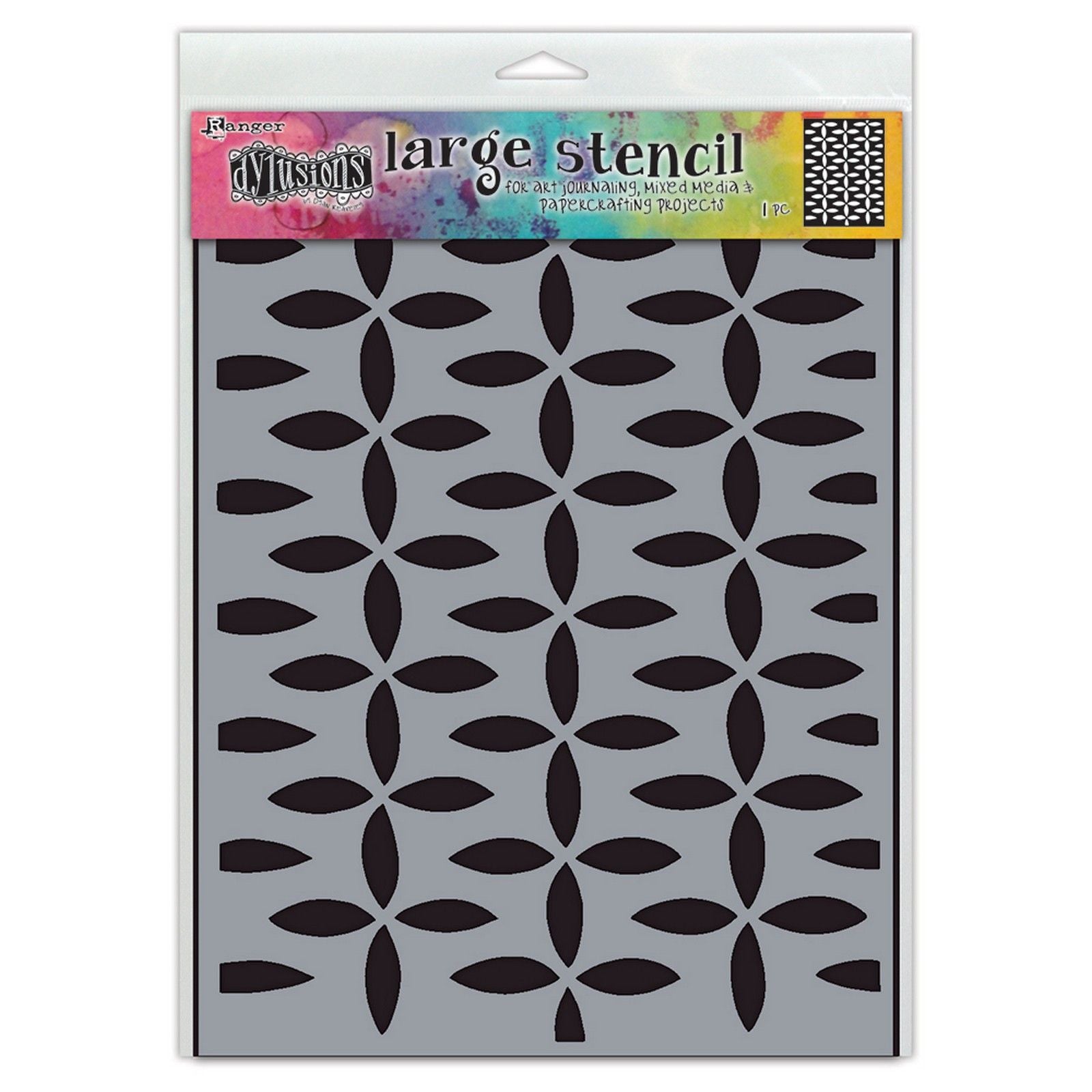 Ranger ink ranger • dylusions stencils large retro grid