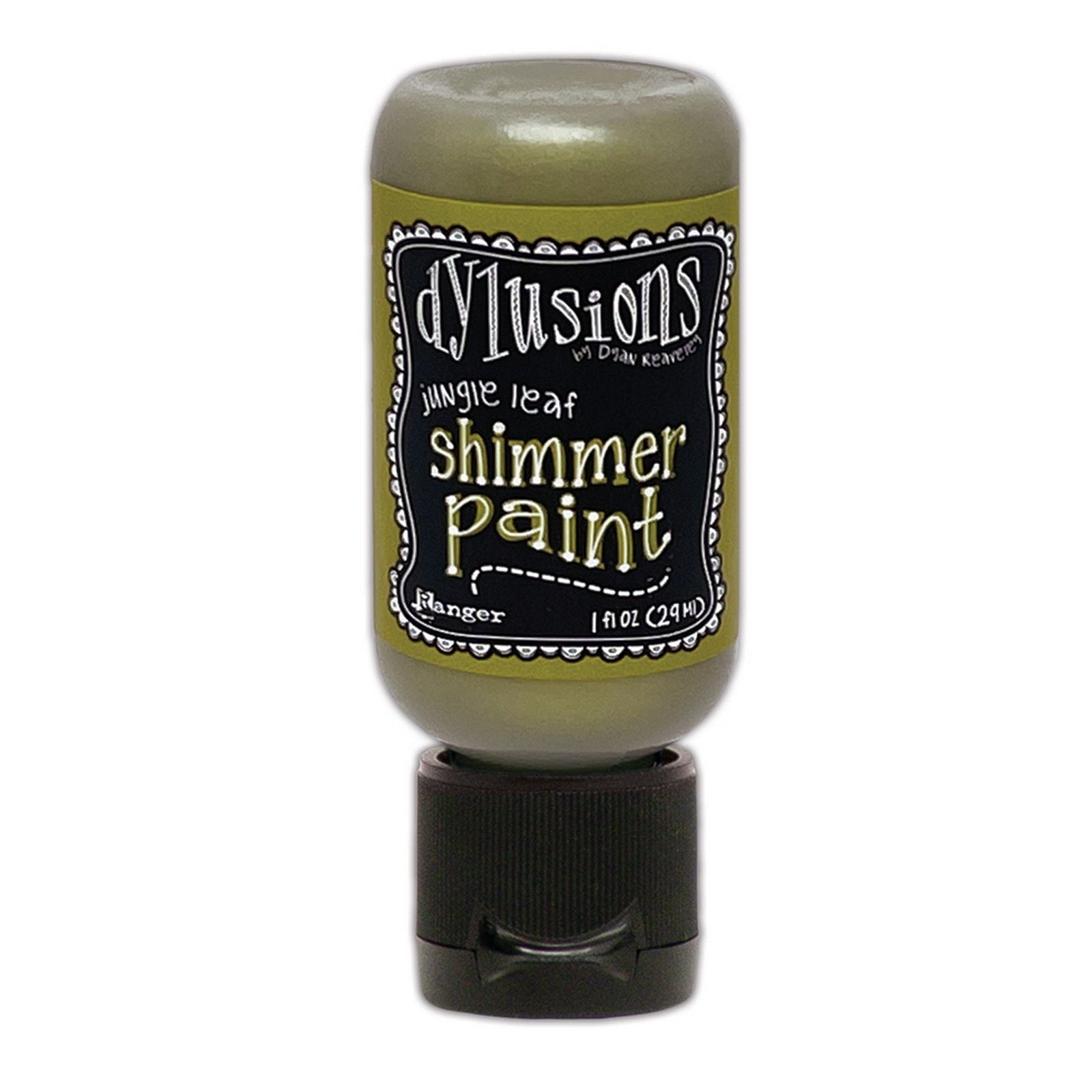Ranger ink ranger • dylusions shimmer paint jungle leaf
