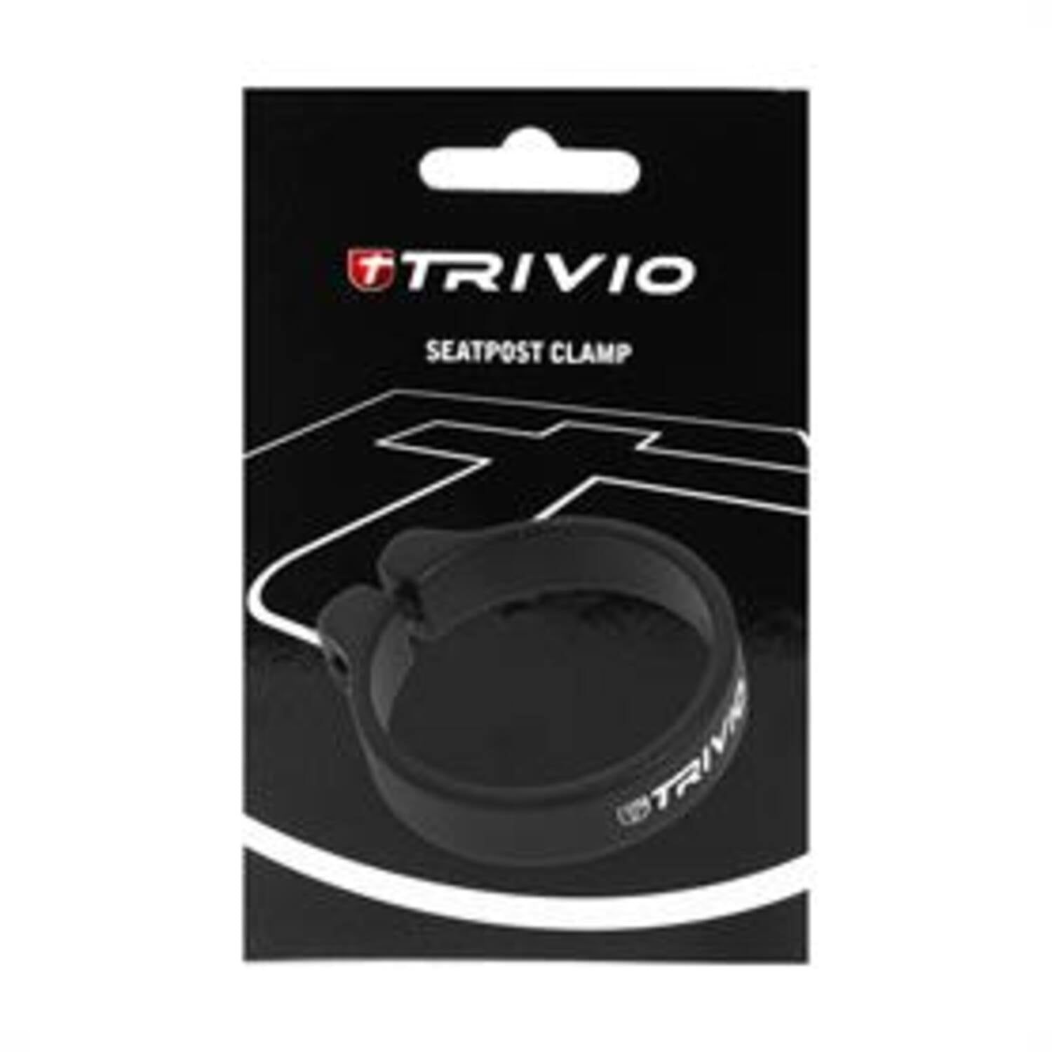 Trivio - zadelpenstopper aluminium zwart 27.2mm