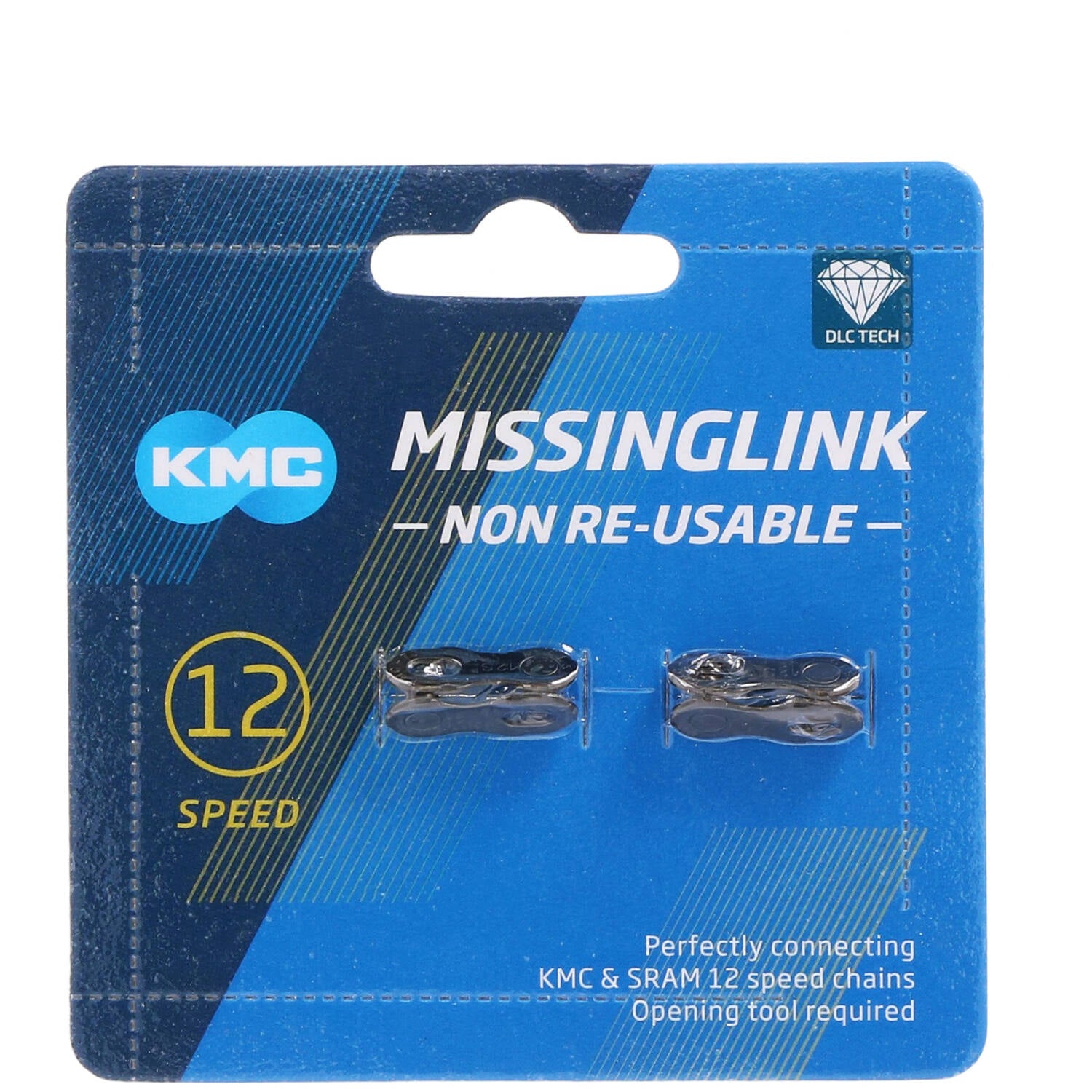 KMC Maillon de connexion MissingLink 12NR DLC noir 5.2mm 12v (2)
