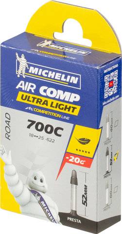 Michelin a1 aircomp ultra-light road inner tube for 28 tyres