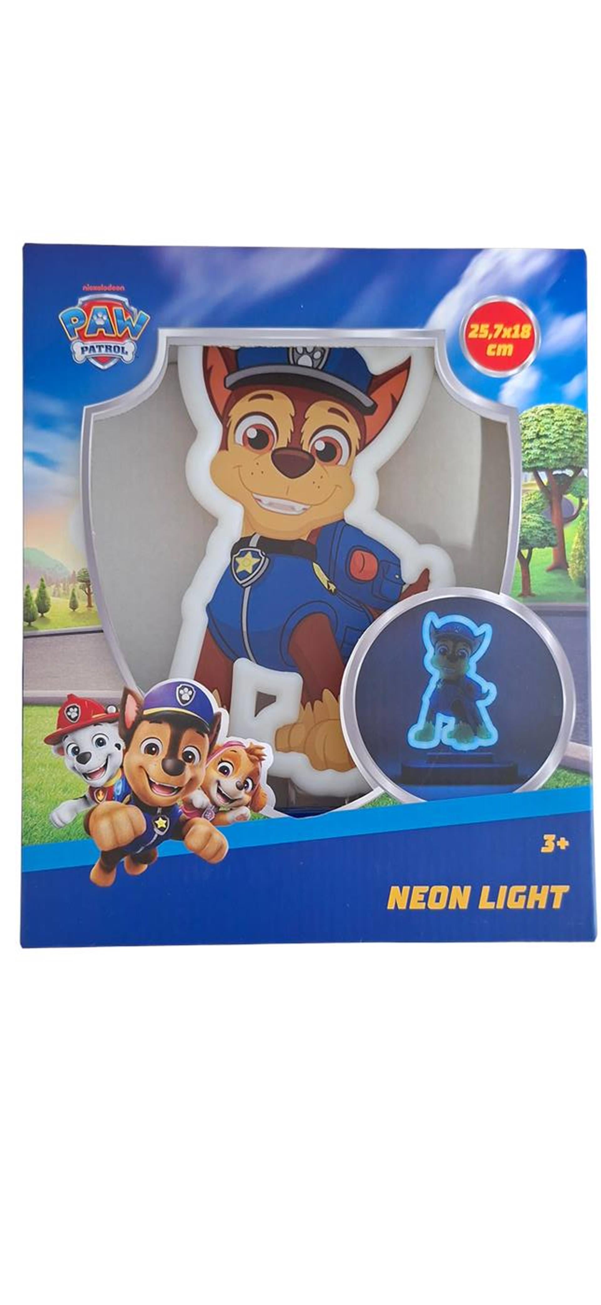 Z1 paw patrol neon tafellamp 25x22cm