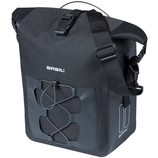 Basil enkele fietstas navigator waterdicht m mik 14 liter - 14 x 24 x 34 cm - zwart