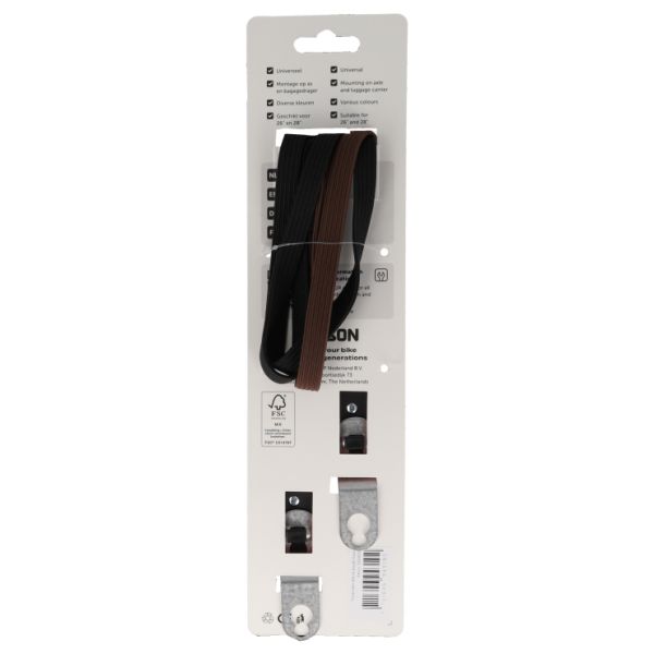 Simson triobinder 60cm - zwart bruin