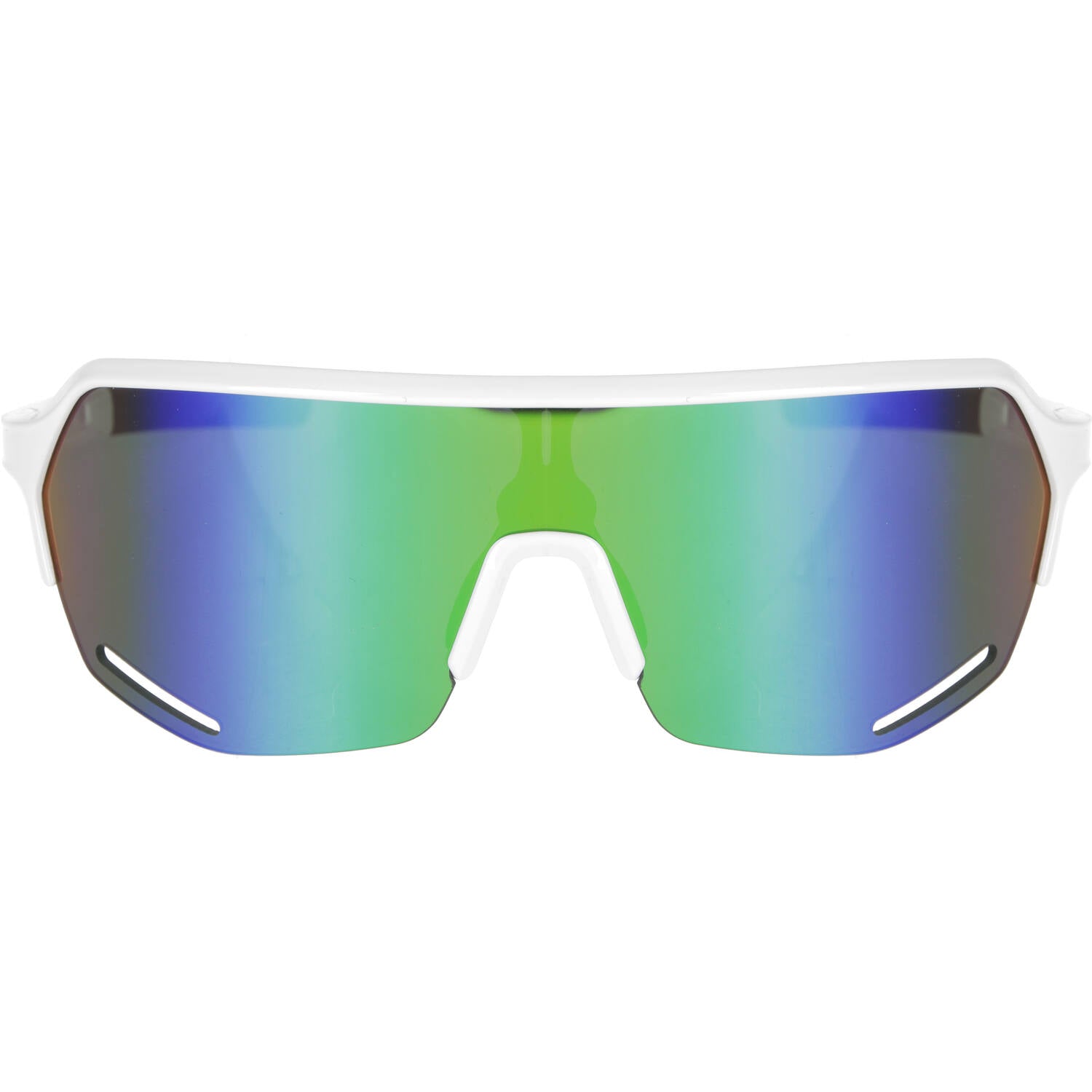 Trivio - fietsbril hyperion wit revo groen met extra transparante lens