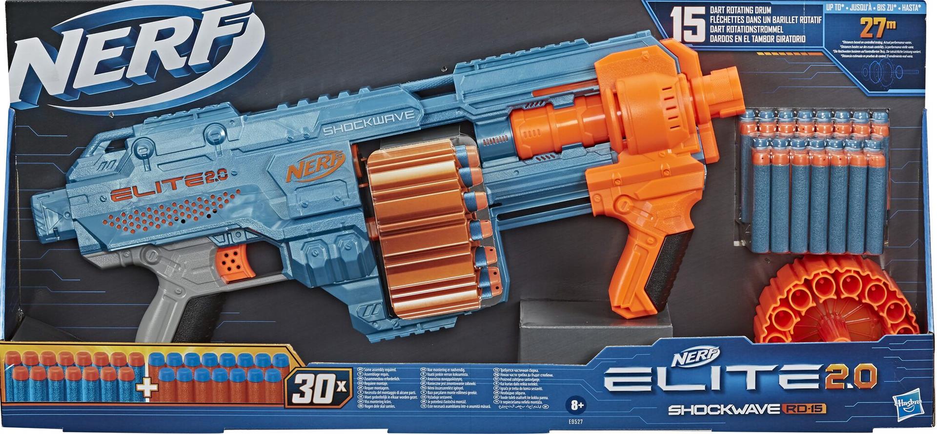 Nerf hasbro elite 2.0 shockwave rd 15