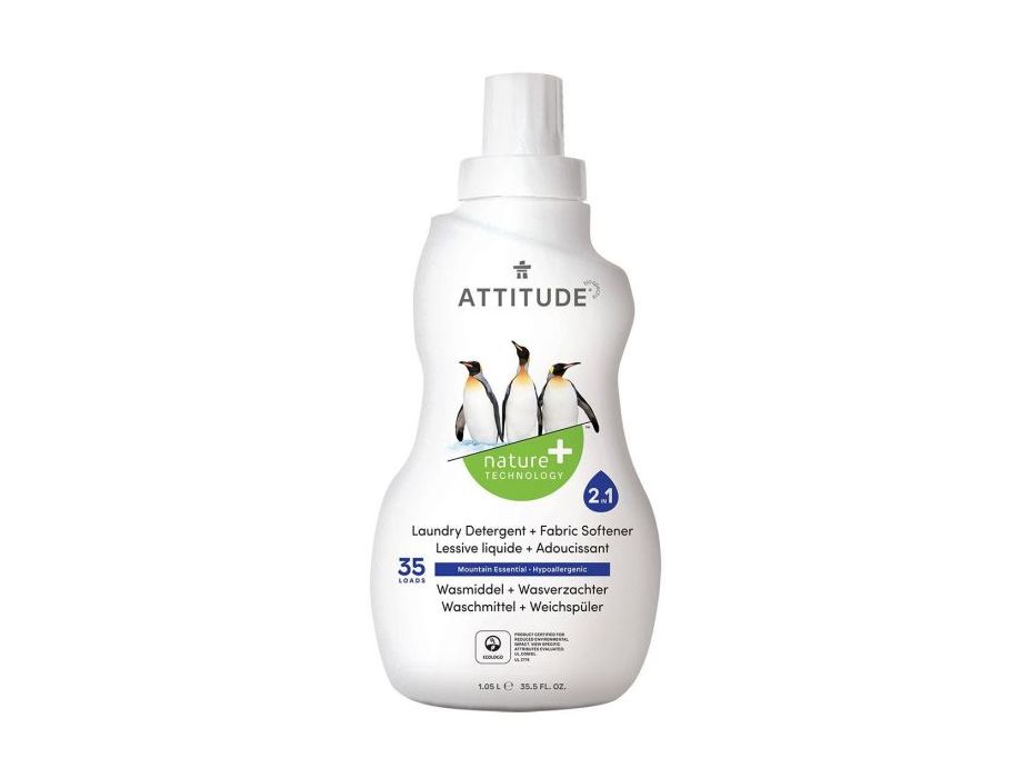 Attitude nature+ 2in1 - wasmiddel + wasverzachter - berg