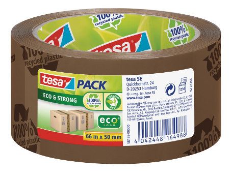 Tesa eco sterke verpakkingstape - 66m x 50mm