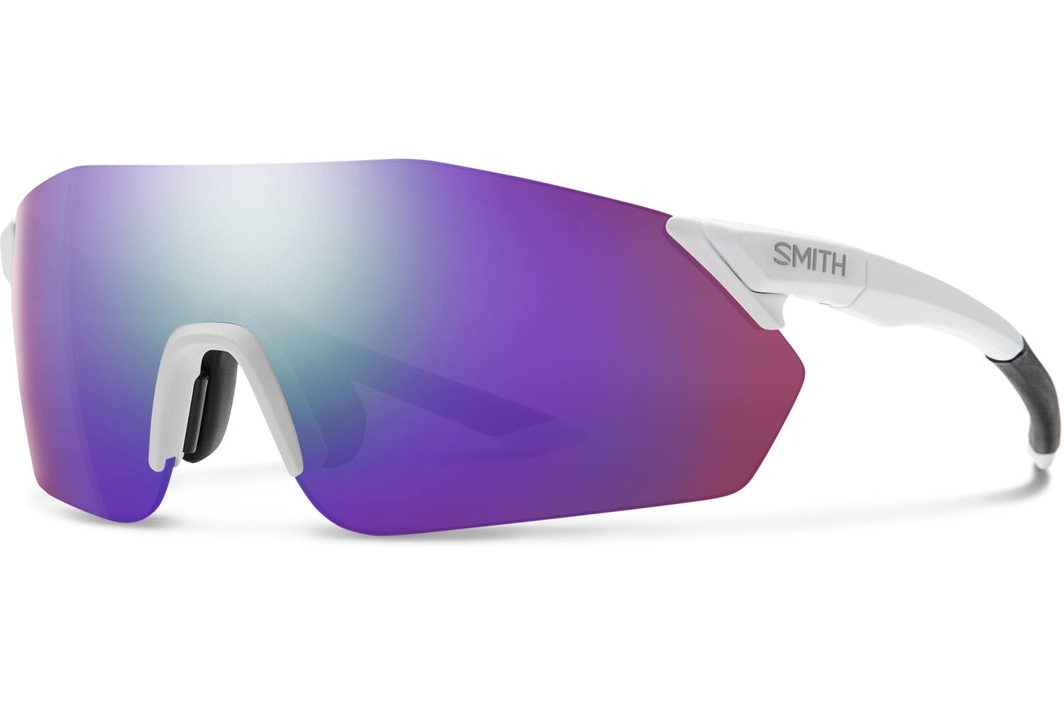Smith - rverb bril matte white chromapop violet mirror