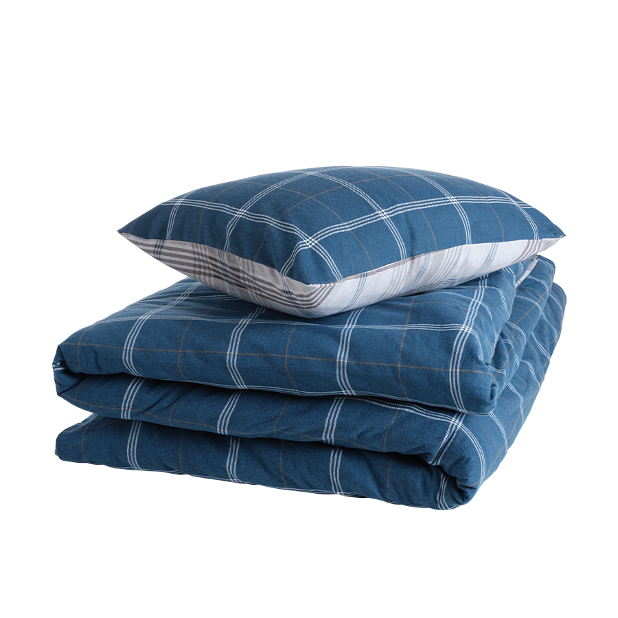 Knus eden jersey hoeslaken allure blauw 160 x 200cm