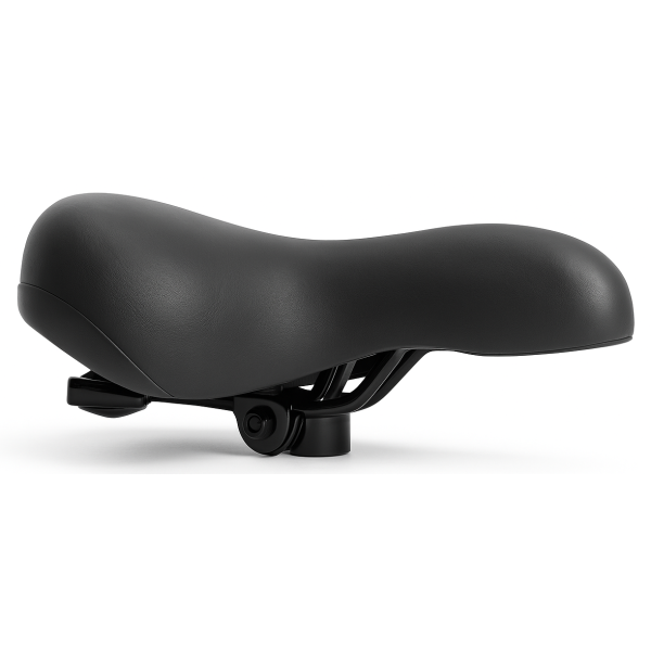 Edge fietszadel city soft incl. fietszadel zadelstrop - zwart