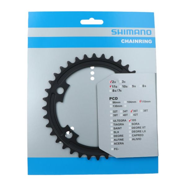 Plateau 36T Shimano 105 FC-R7000 - noir