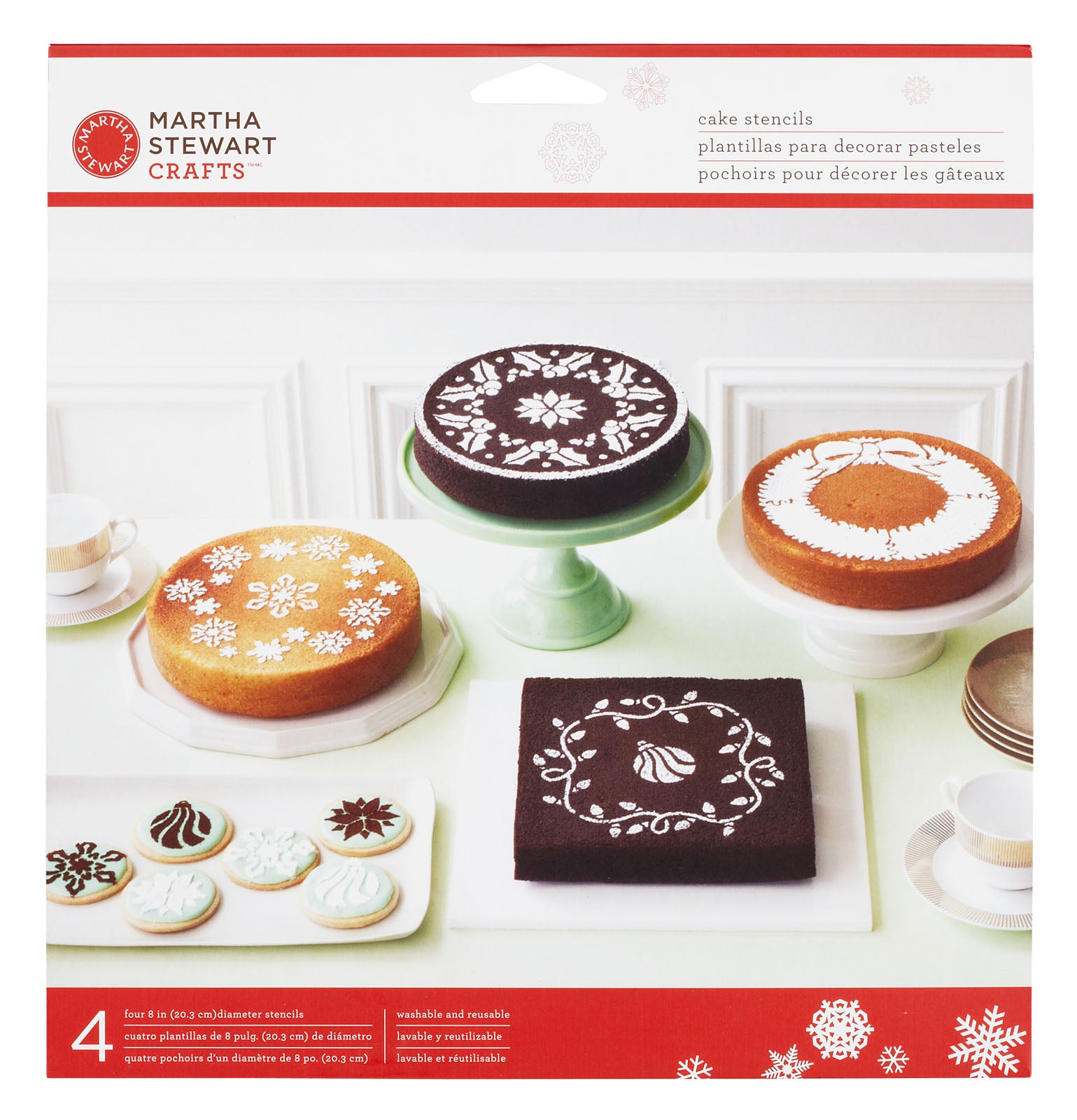 Martha stewart • holiday cake combination stencils