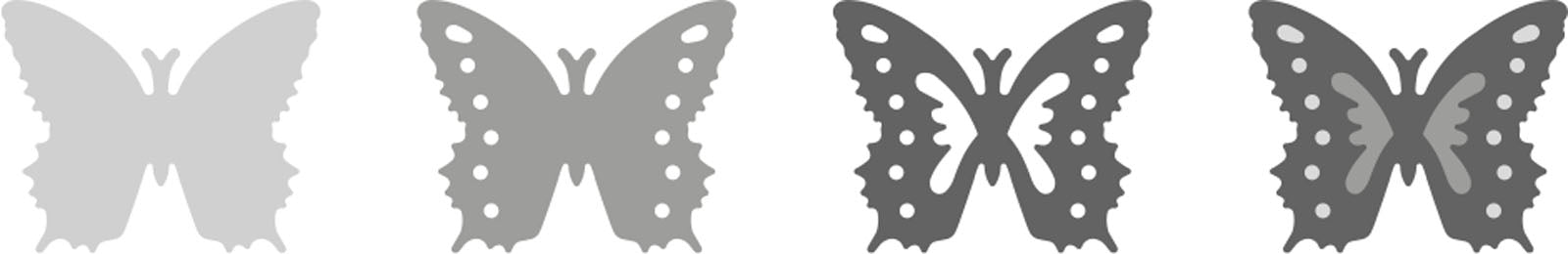 Ek tools • layering punch butterfly 3,8cm