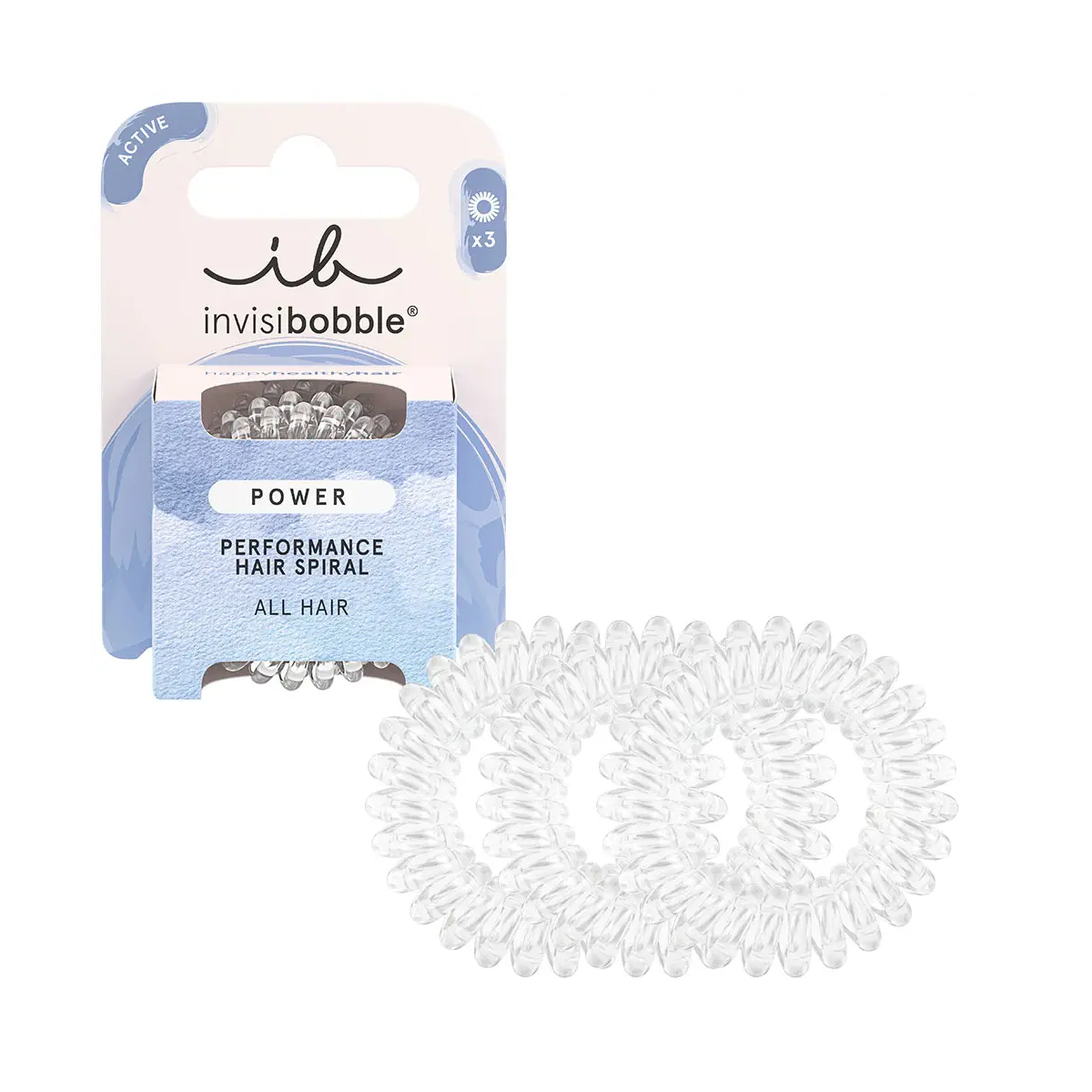 Invisibobble power kristalhelder 3 stuks