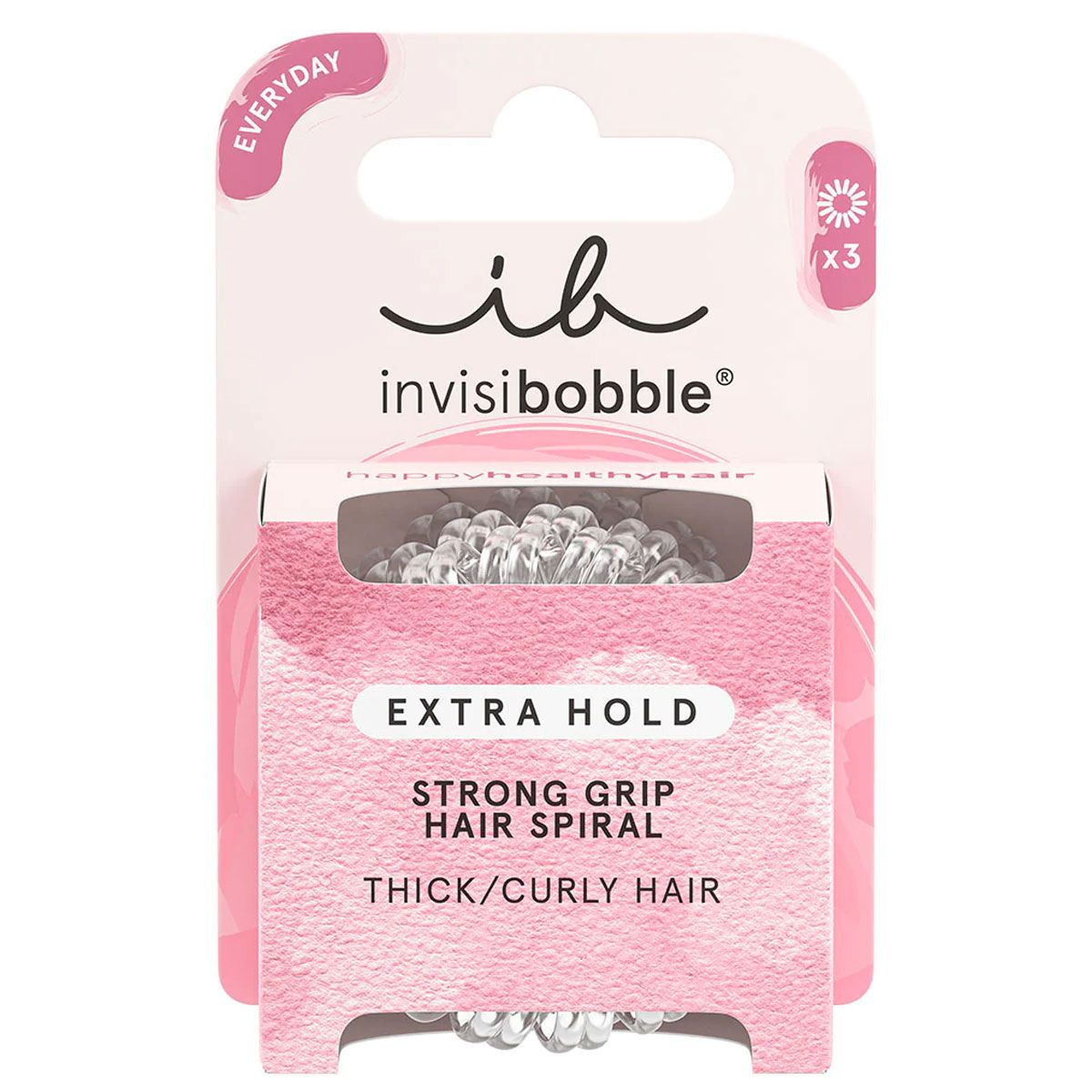 Invisibobble extra hold kristalhelder 3 stuks