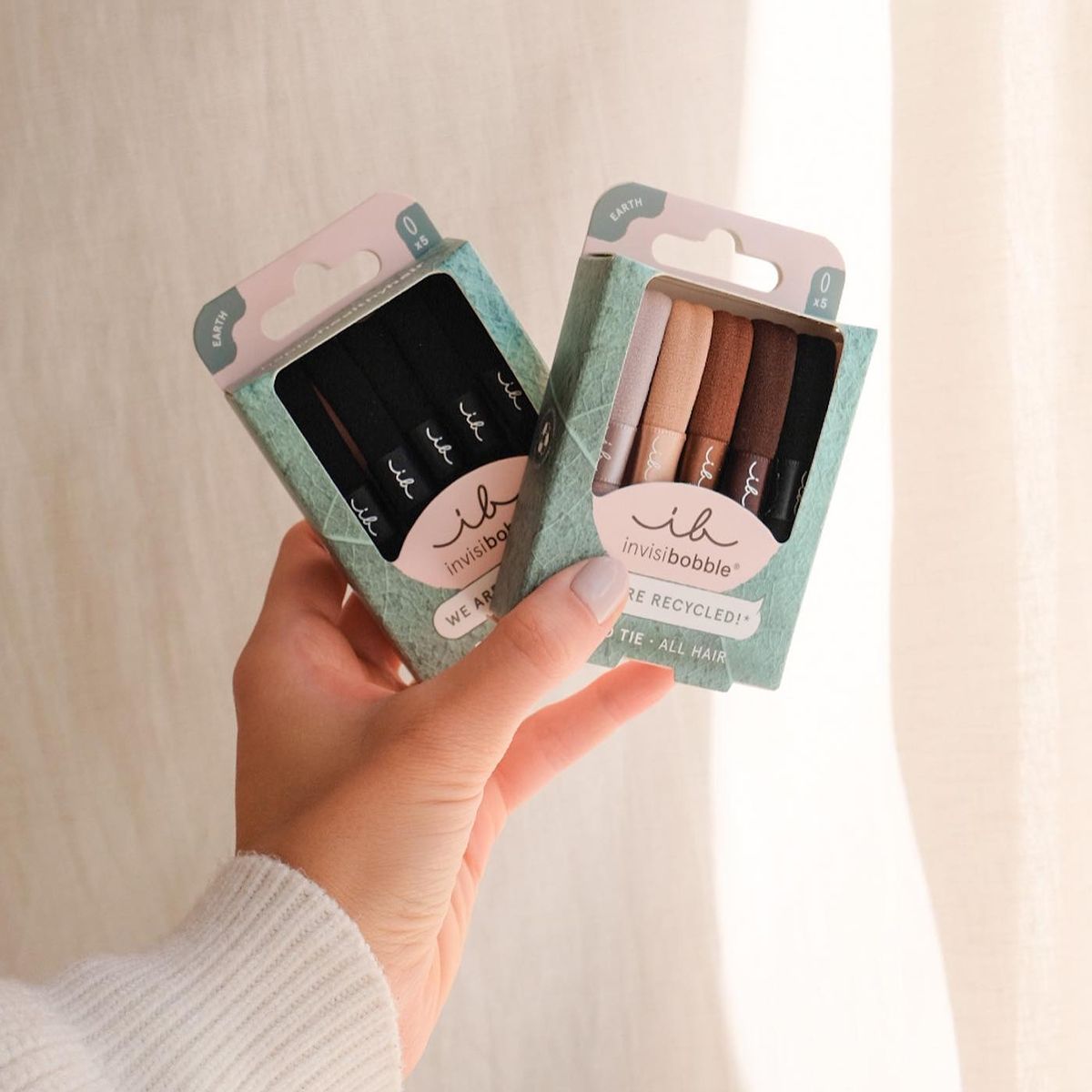 Invisibobble haarelastiekje mokka 5st.