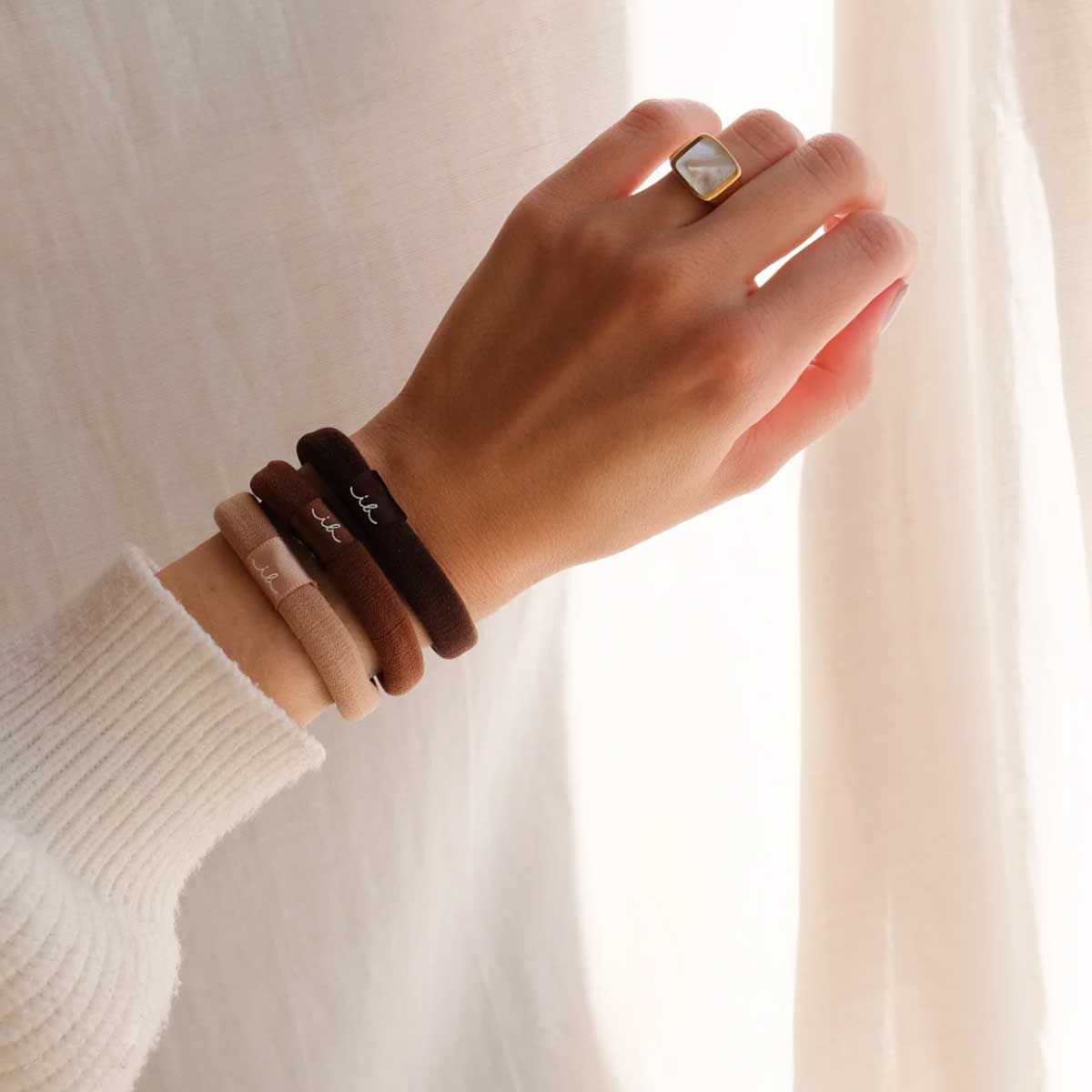 Invisibobble haarelastiekje mokka 5st.