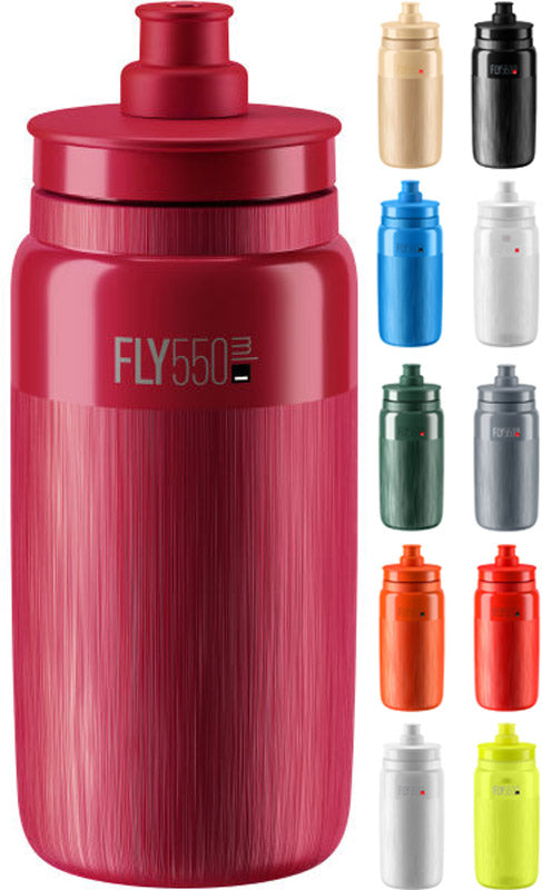 Elite fly tex drinking bottle 550ml | transparent-black