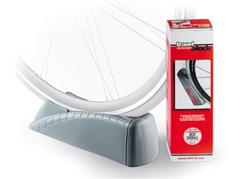 Elite travel bock front wheel support