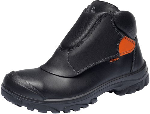 Emma safety footwear emma vulcanus d mm350848 lasschoen s3 | zwart (d) | maat 48 - 8715316160783