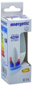 Enzo energetic led kaars e14 4,9-40w 2700k mat - 2710120