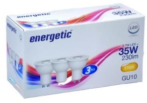 Enzo energetic led spot gu10 3,1-35w 2700k doos a3 - 2740052