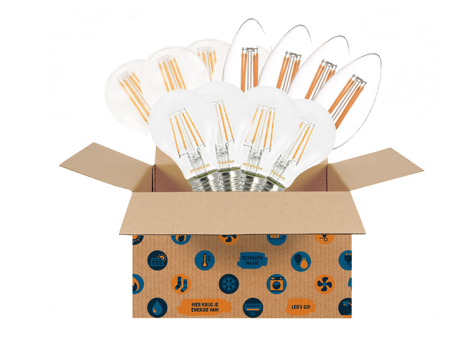 Energiebespaarbox Energiebespaarbox Lampenbox Groot Mix