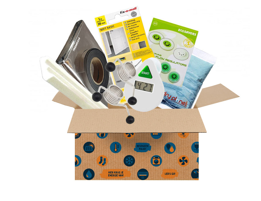 Energiebespaarbox - middel - gas waterbesparing