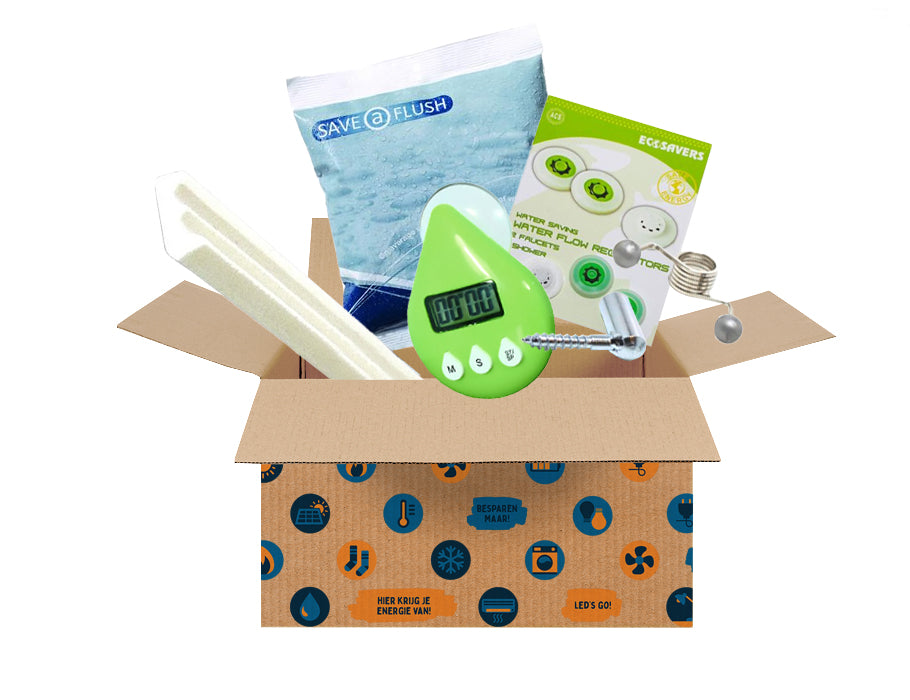 Energiebespaarbox - klein - gas water