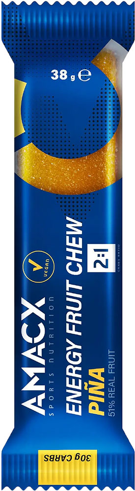 Amacx energy fruit chew bar 38g | orange
