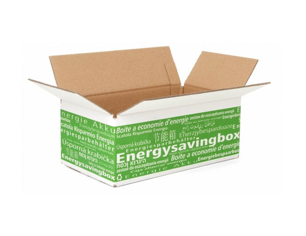 Energy-saving box with print