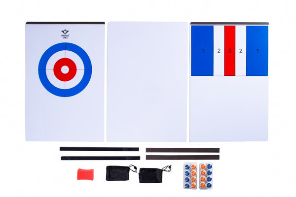 speelbord voor curling en shuffle wit 180 x 39 cm