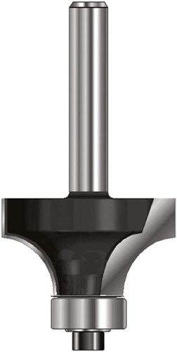 Ent afrondfrees hm r6 met lager, kolf 8mm - 7914288