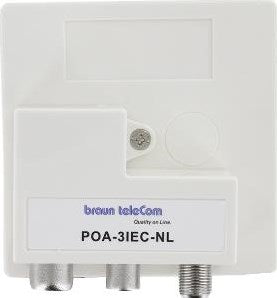 Enzo braun telecom radio-tv-modem verdeler poa 3 iec-nl - 2080030